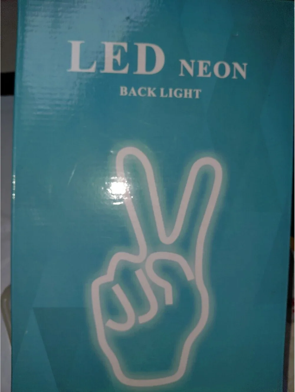 Peace  sign LED light USB cord